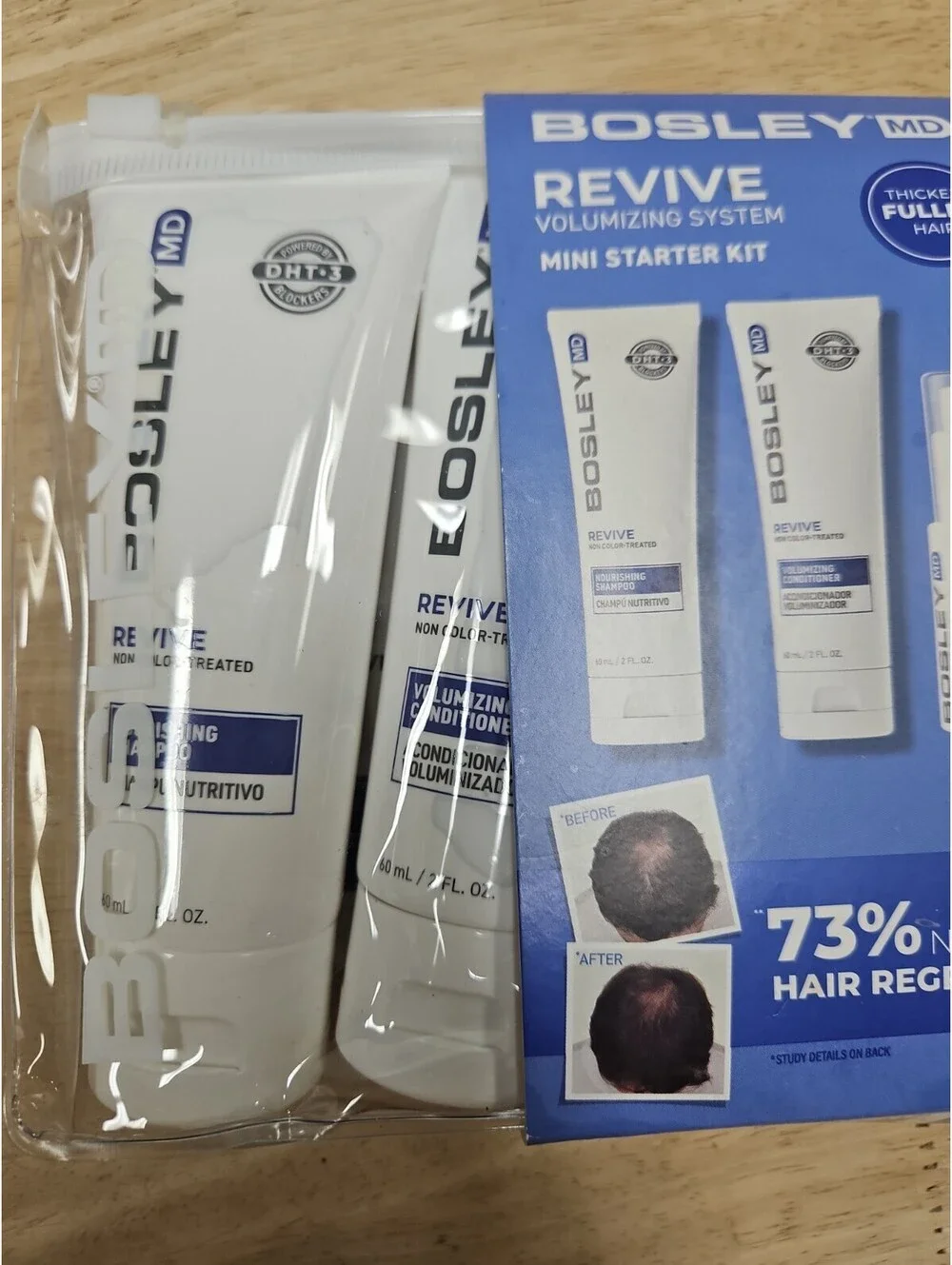 BosleyMD Revive Volumizing System Mini Starter Kit Or Travel Size Pack New